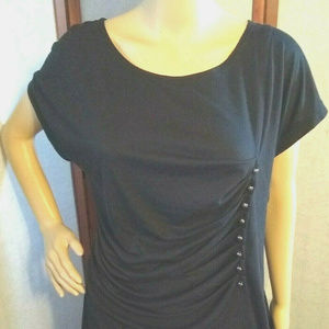 Black blouse with Draping